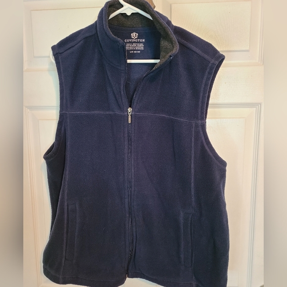 (1032) Covington, Men's Full Zip Fleece Vest, Size: Large Color: Blue - Picture 2 of 7